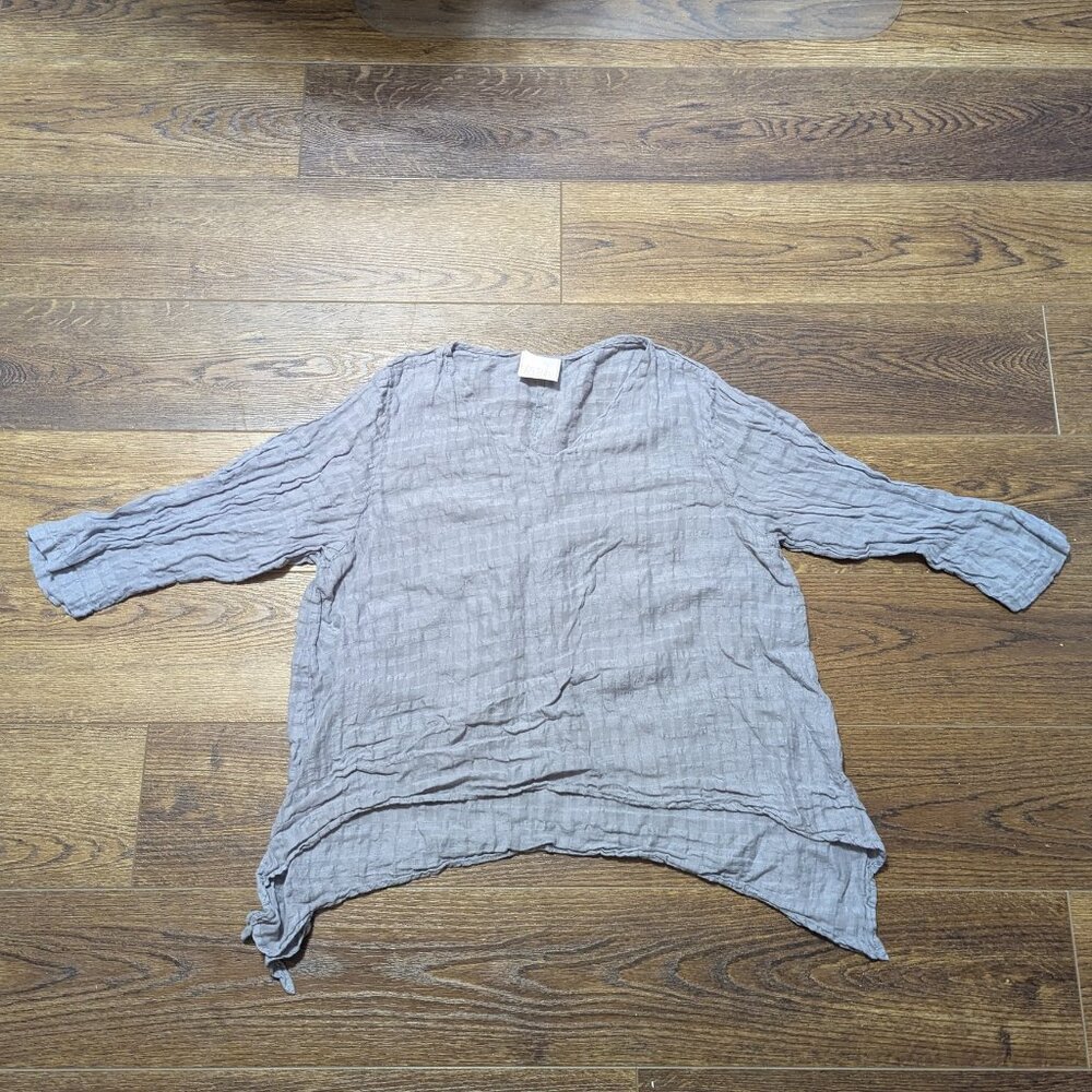 La Fixsun Linen Tunic Top Size Medium